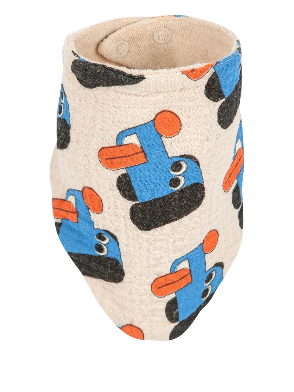 Bobo Choses Twee slabbetjes met hondenprint Beige