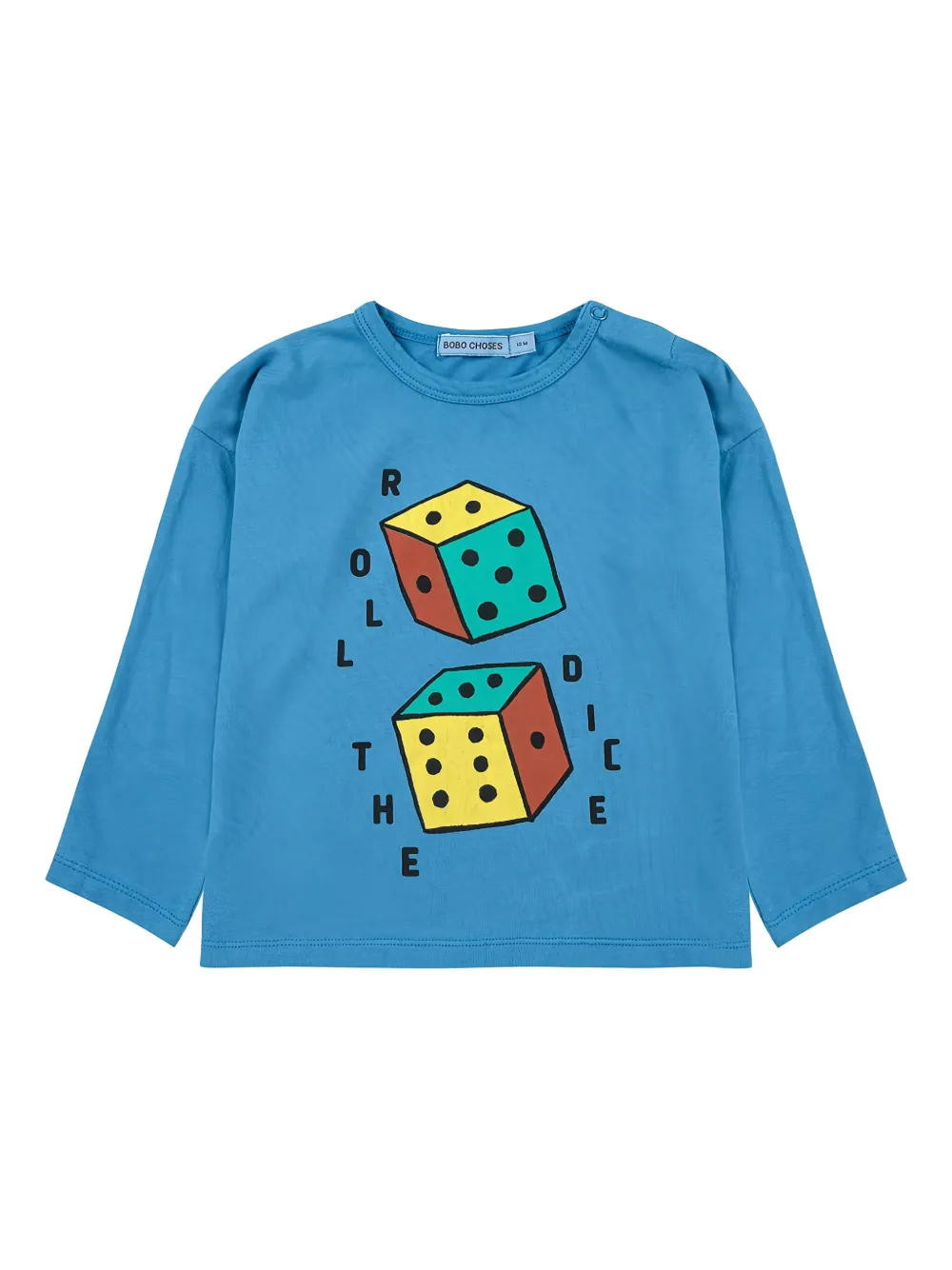 Bobo Choses Roll The Dice T‑shirt In Blue