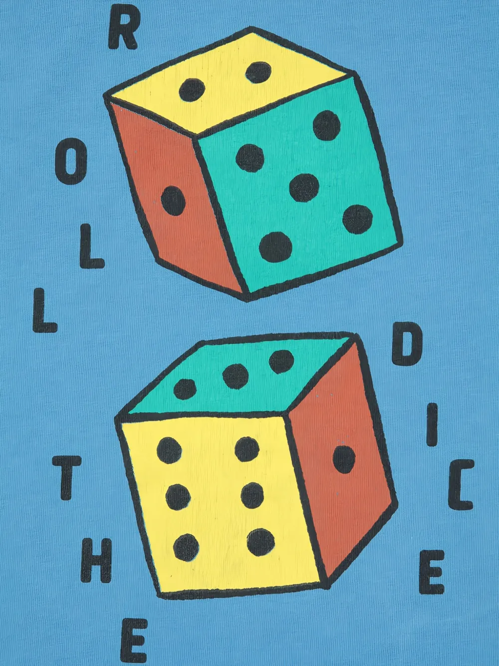 Bobo Choses Roll The Dice T‑shirt In Blue