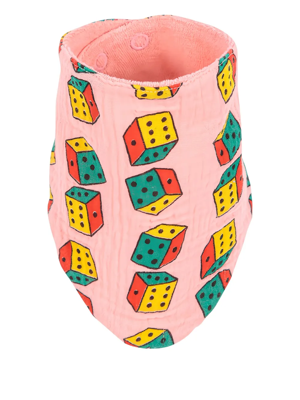 Bobo Choses Roll the Dice bibs (set of two) - Roze