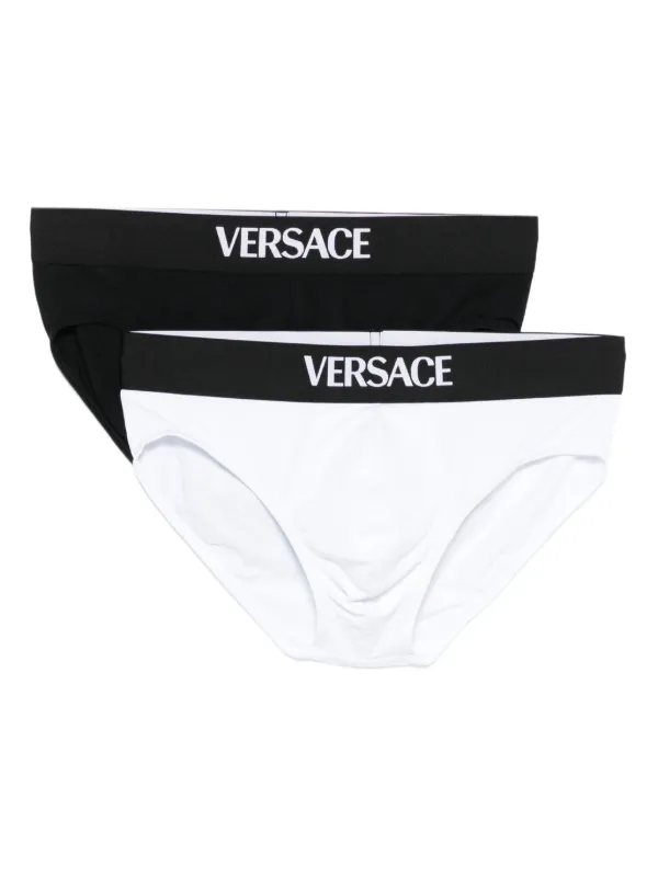 Versace ロゴ ブリーフ セット | ブラック | FARFETCH JP