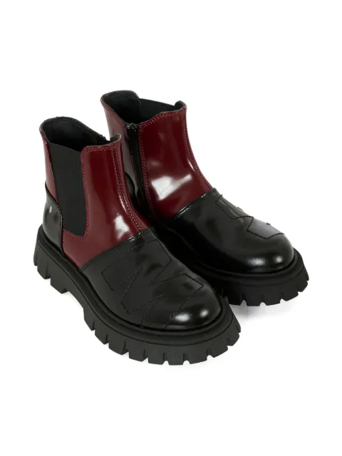 Marni Kids leather-panelled zip boots