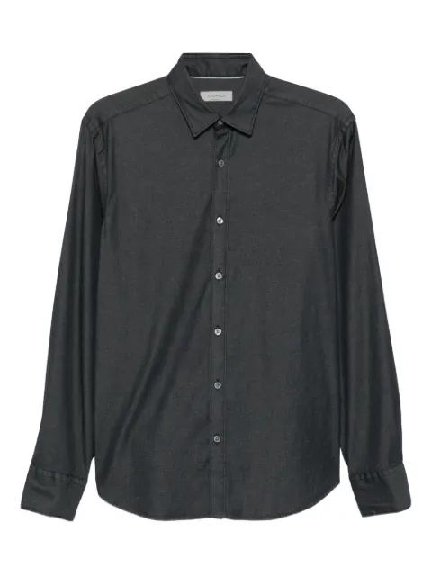 Canali long-sleeve button-fastening shirt