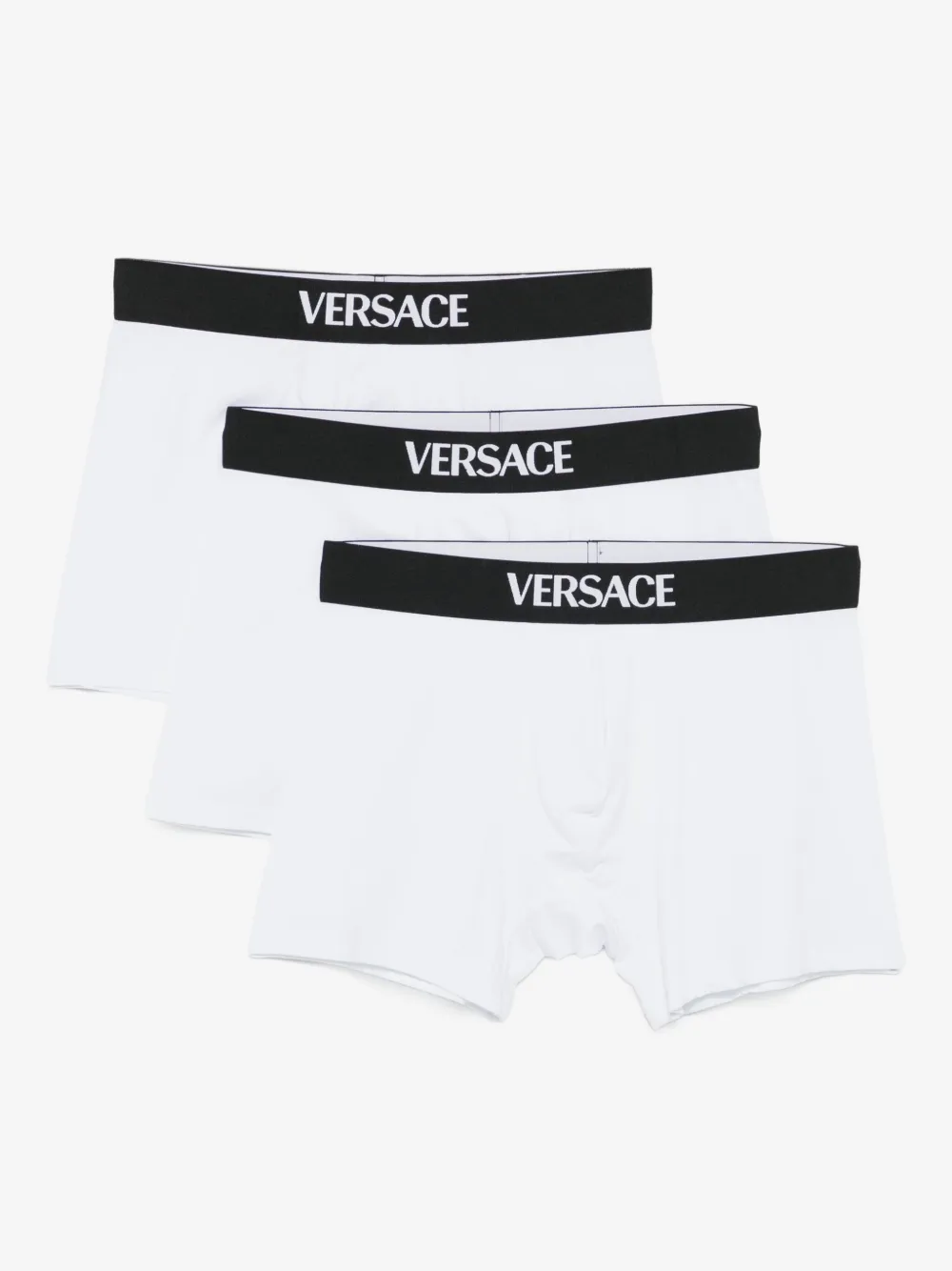 Versace cotton-jersey long trunks 3-pack | White | Image 1