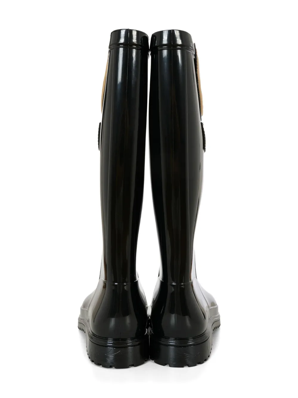 Moschino Kids teddy-motif rain boots Black