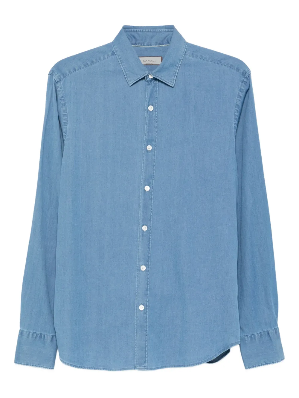 Canali Camicia denim a maniche lunghe - Blu