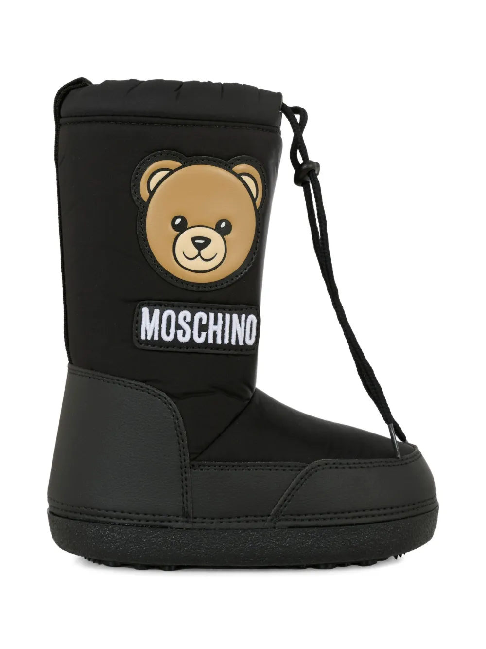 Moschino Kids teddy-motif snow boots Black