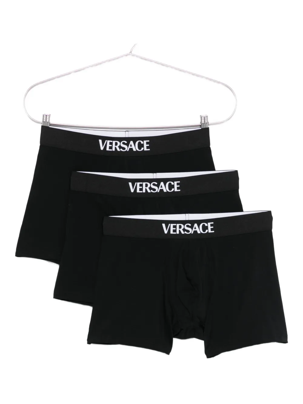 Versace logo-waistband boxers (pack of three) - Nero