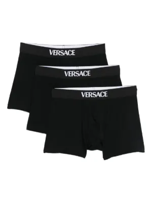Versace ロゴ ボクサーパンツ セット | ブラック | FARFETCH JP