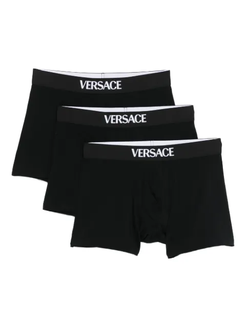 Versace logo-waistband boxers (pack of three)