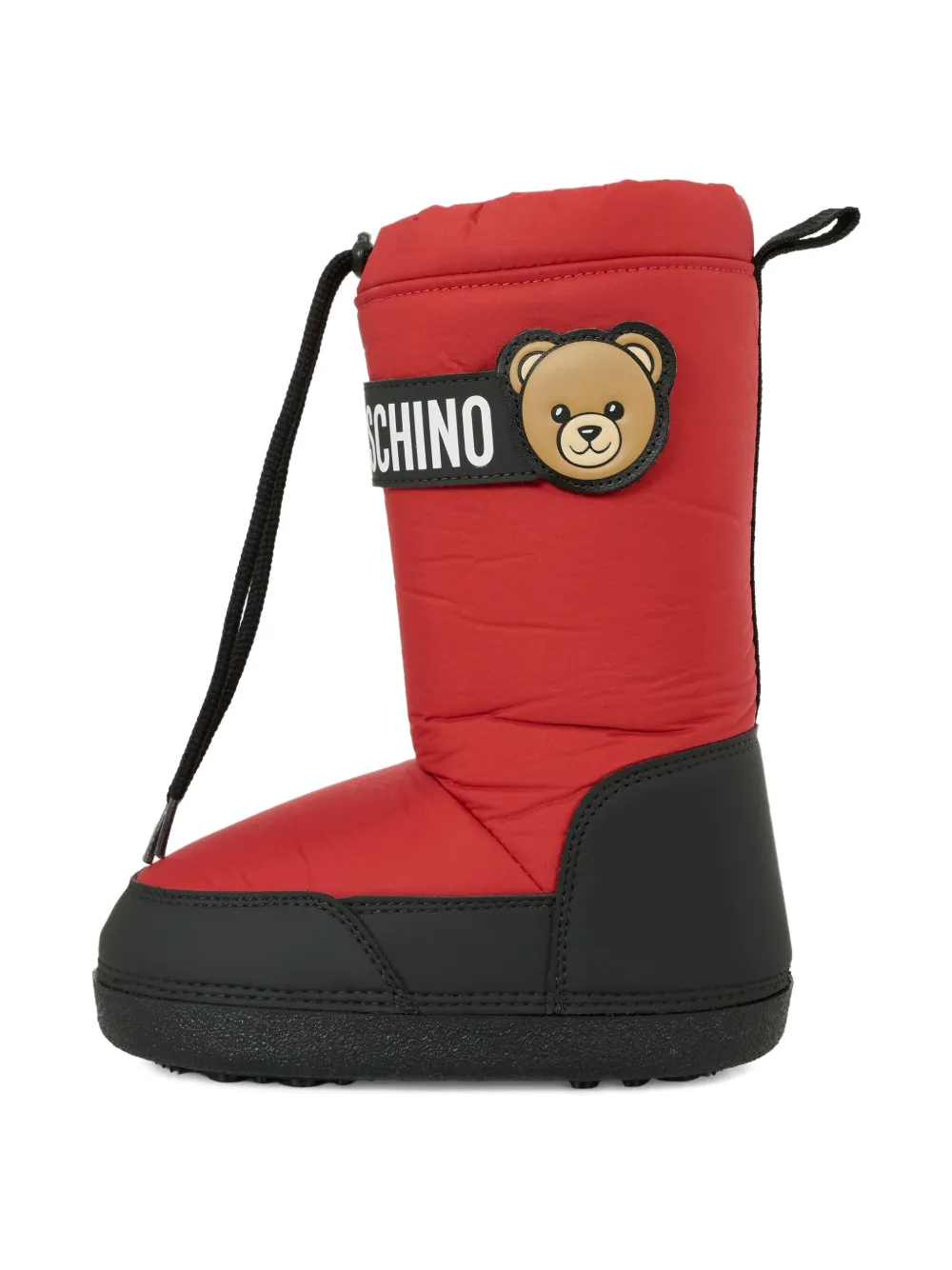 Moschino Kids teddy-motif snow boots Red