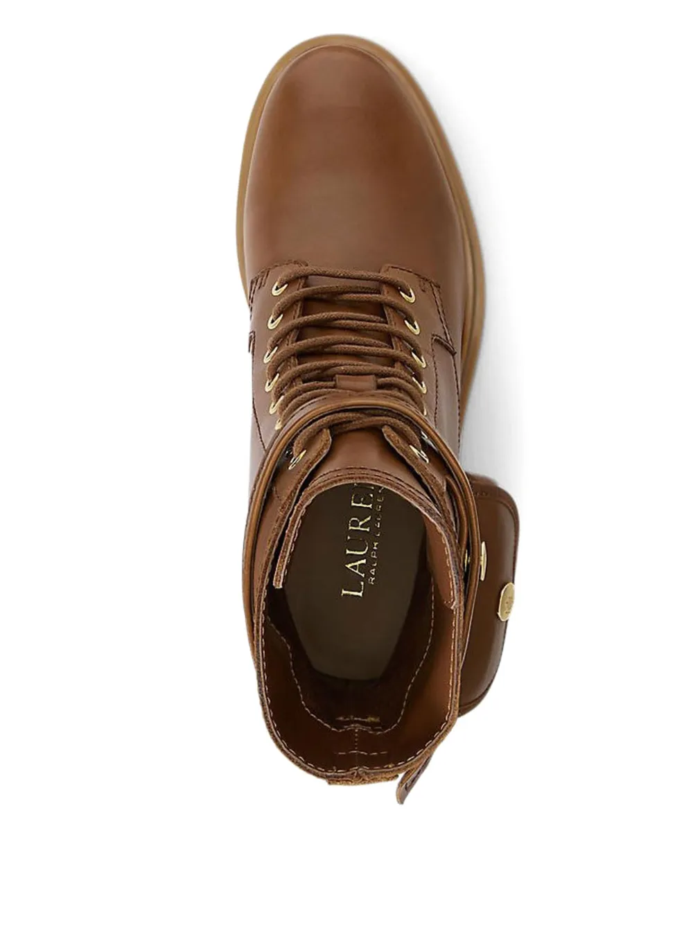 Lauren Ralph Lauren Cammie lace-up pocket boots Brown