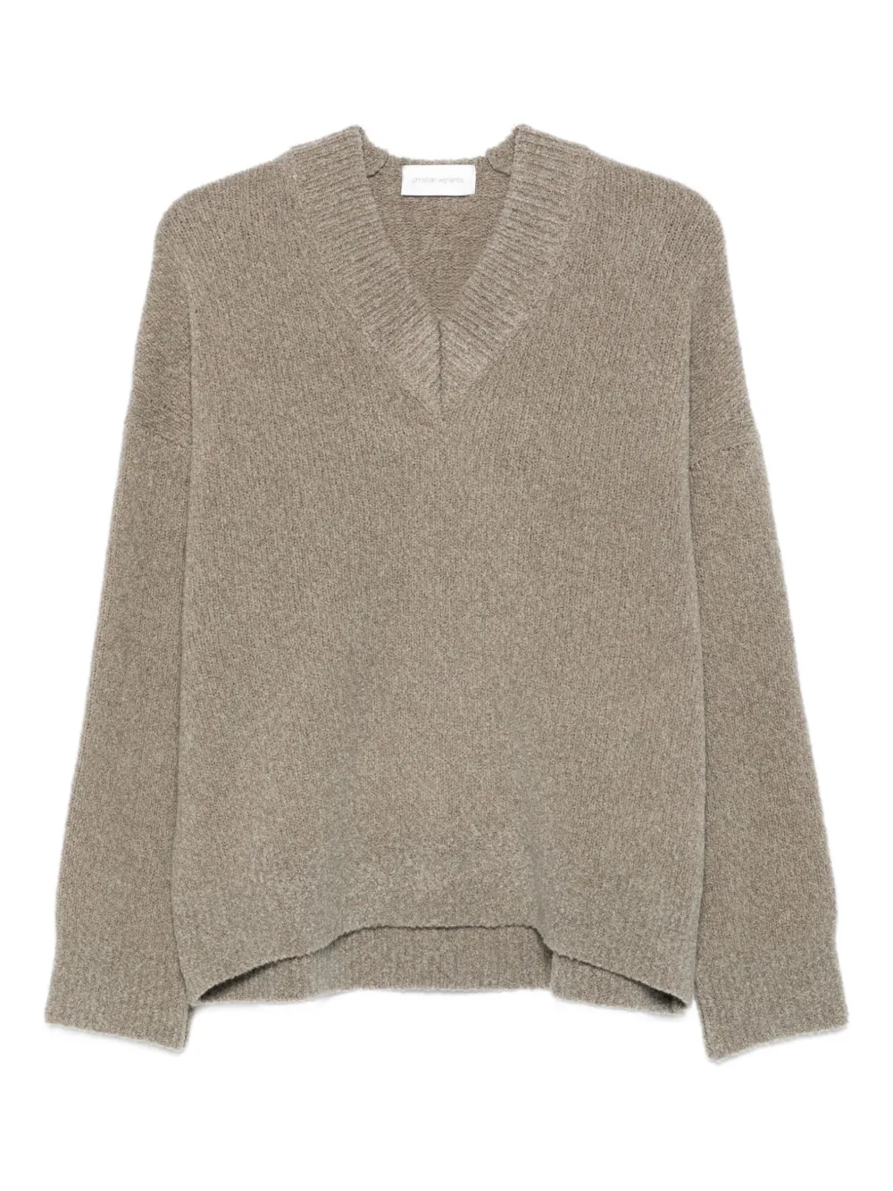 Christian Wijnants Kianez V-neck Boxy Sweater In Neutral
