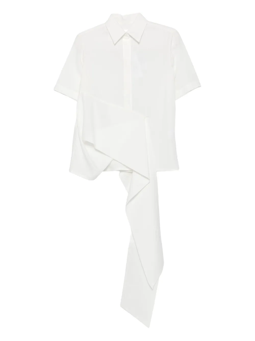 Christian Wijnants Wrapped Panel Top In White