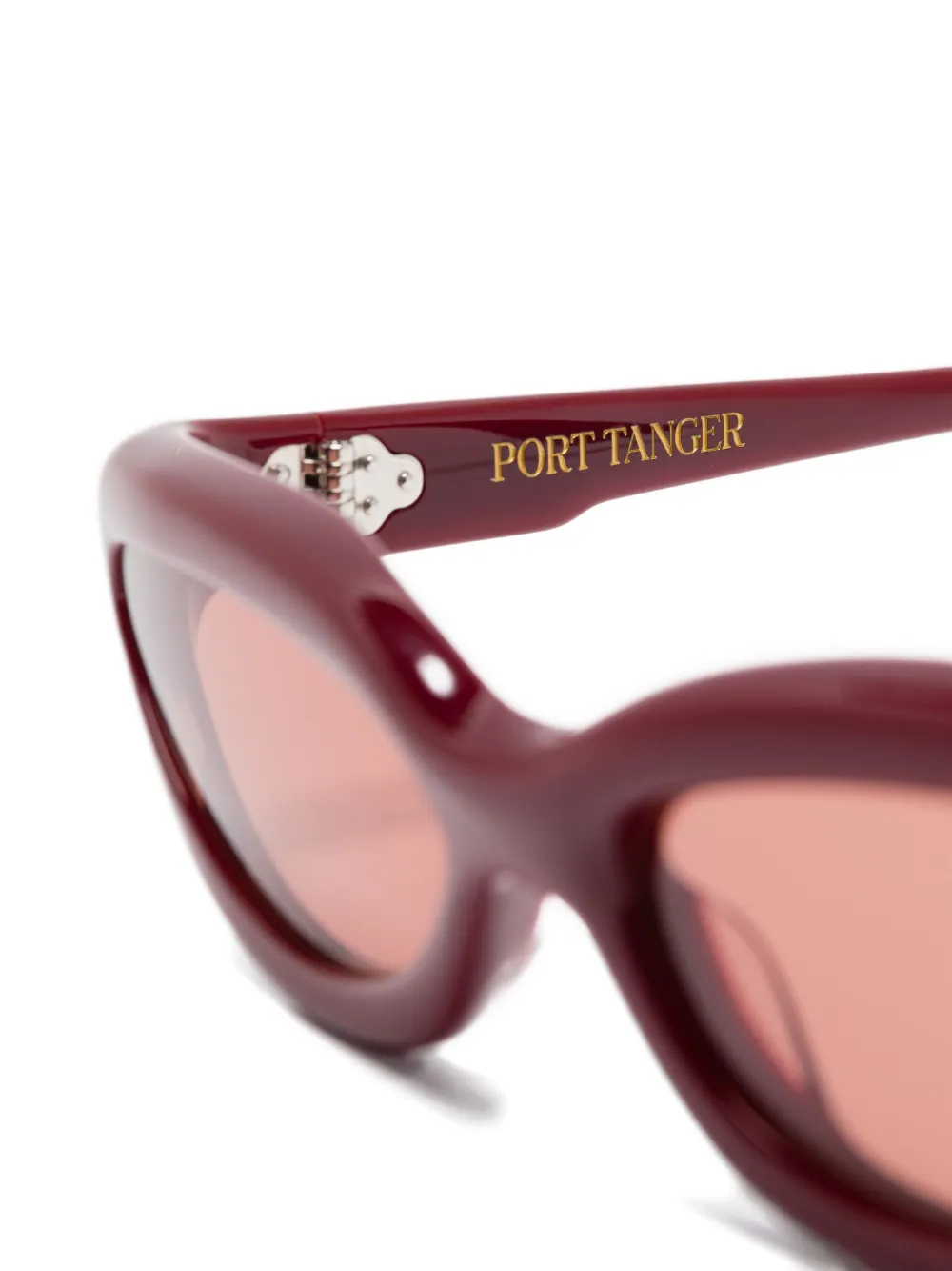 Port Tanger Zonnebril met cat-eye montuur Rood