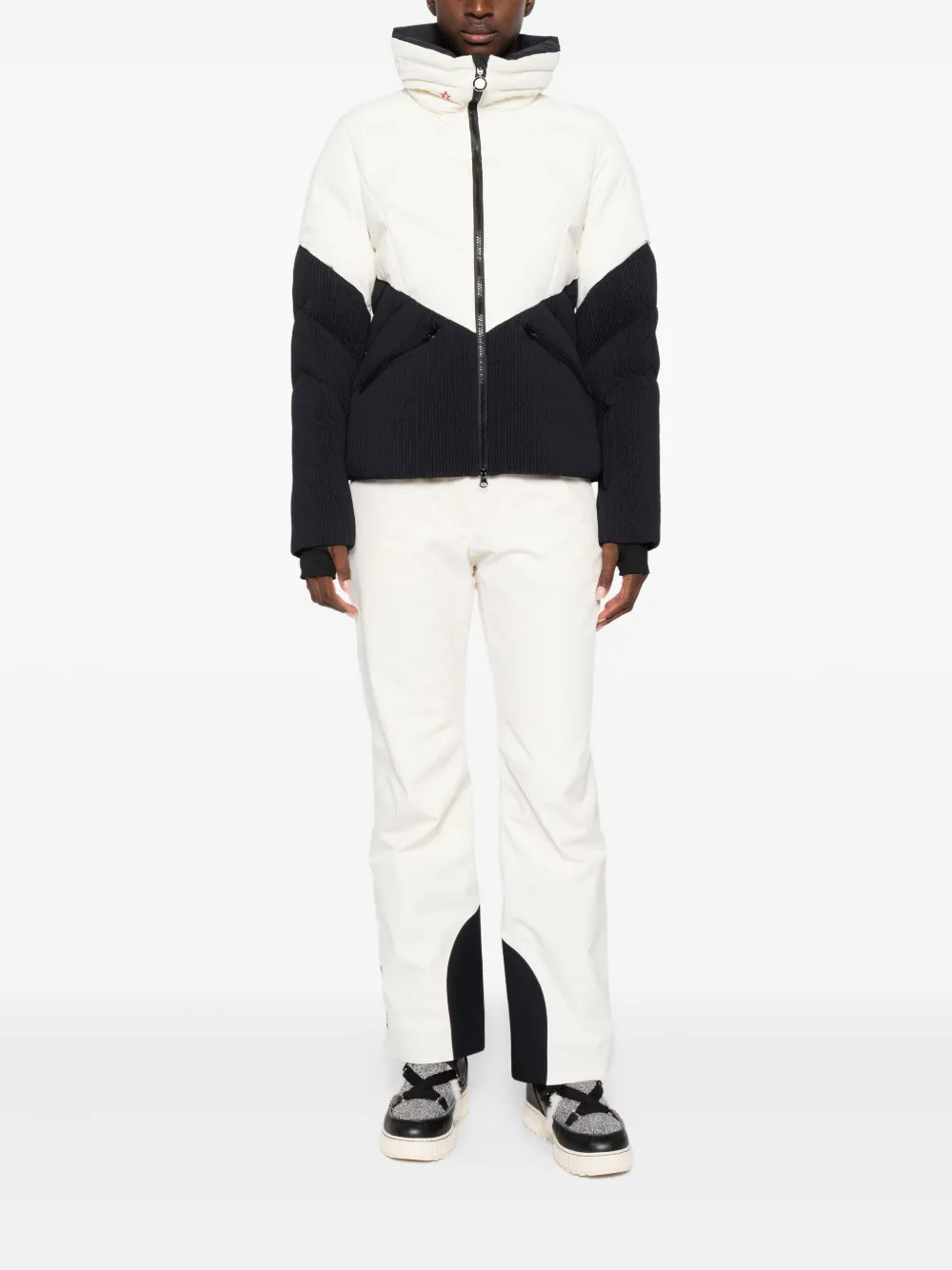 Perfect Moment Zip-up Bomber Jacket In Black