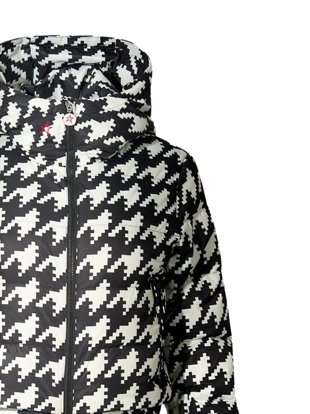  Perfect Moment Houndstooth Hooded Ski Suit - Black 