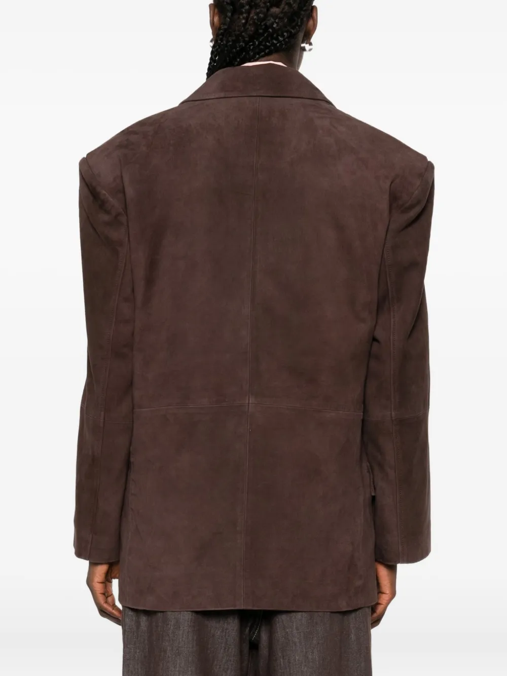 REMAIN Blazer met enkele rij knopen Bruin