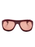 Port Tanger pilot-frame sunglasses - Red