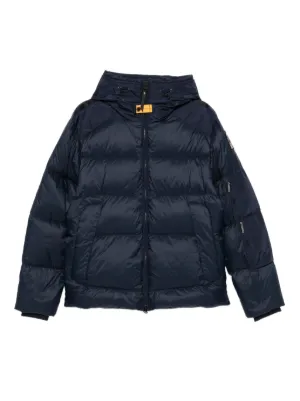 Moncler logo-tape Hooded Jacket | Blue | FARFETCH JO