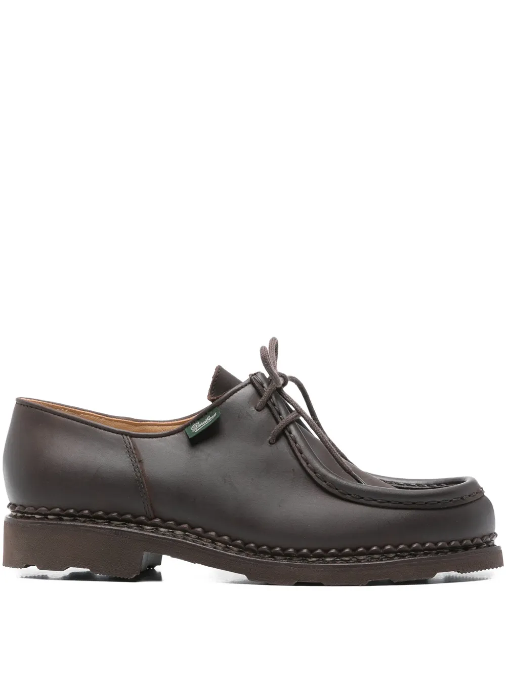 Paraboot 25mm leather lace-up derby shoes - Marrone