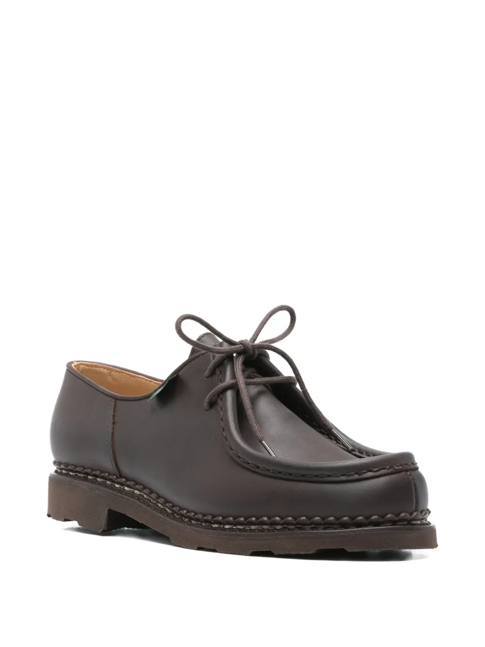 Paraboot 25 mm leren derby veterschoenen Bruin