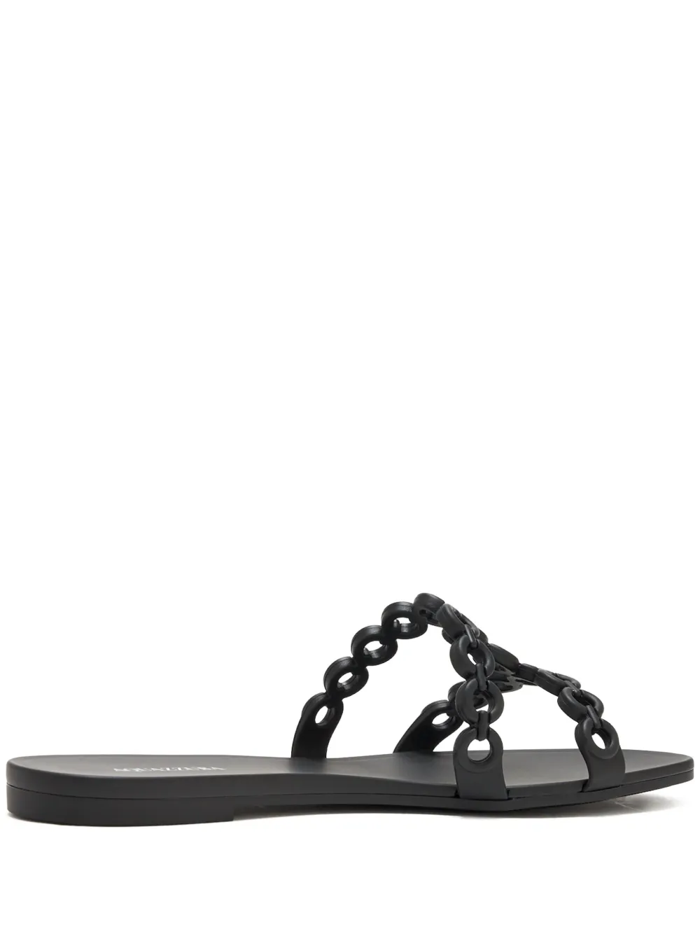 Aquazzura Infinity Chain flat sandals Black