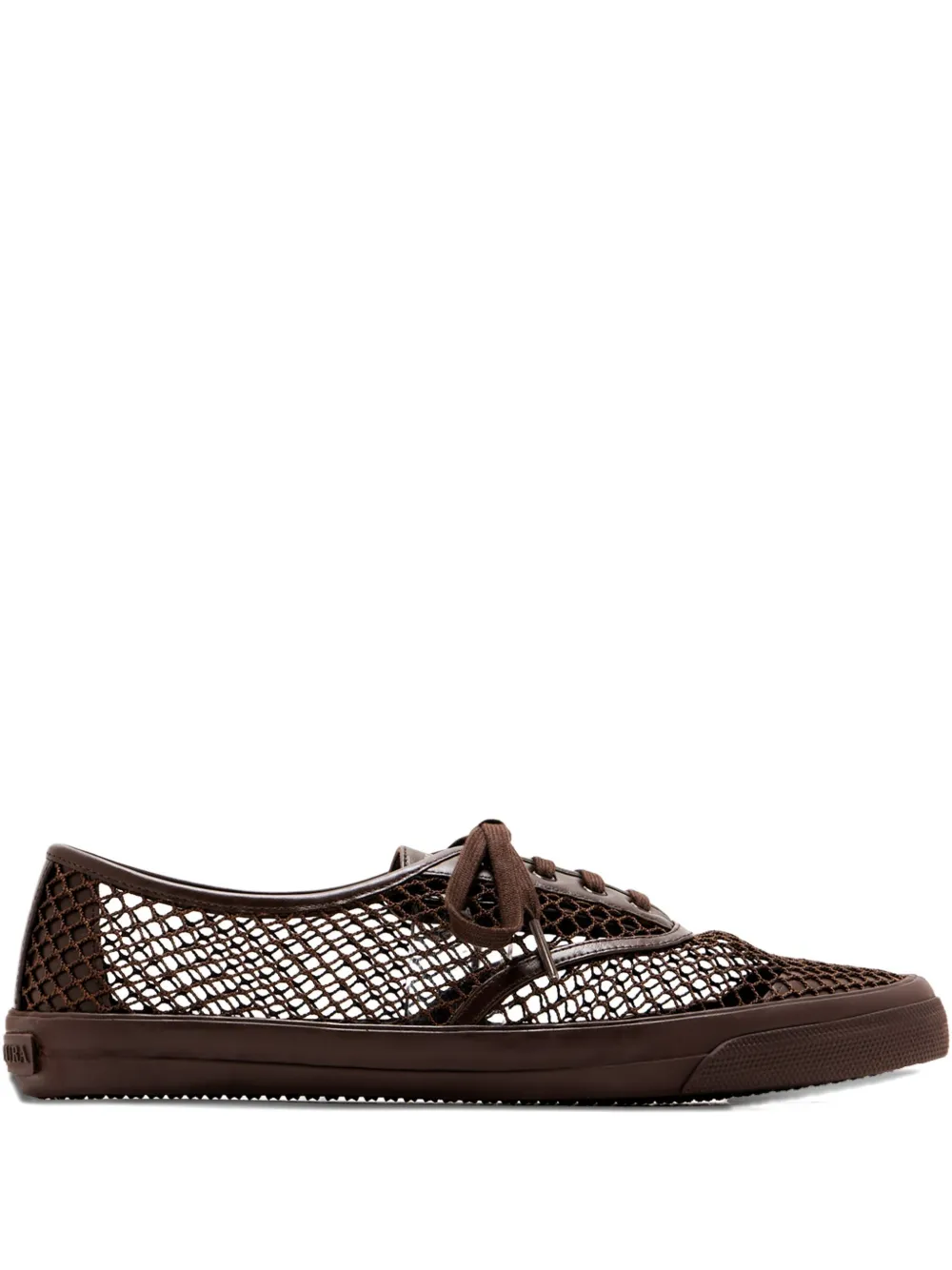 Aquazzura Mesh-panel Sneakers In Brown