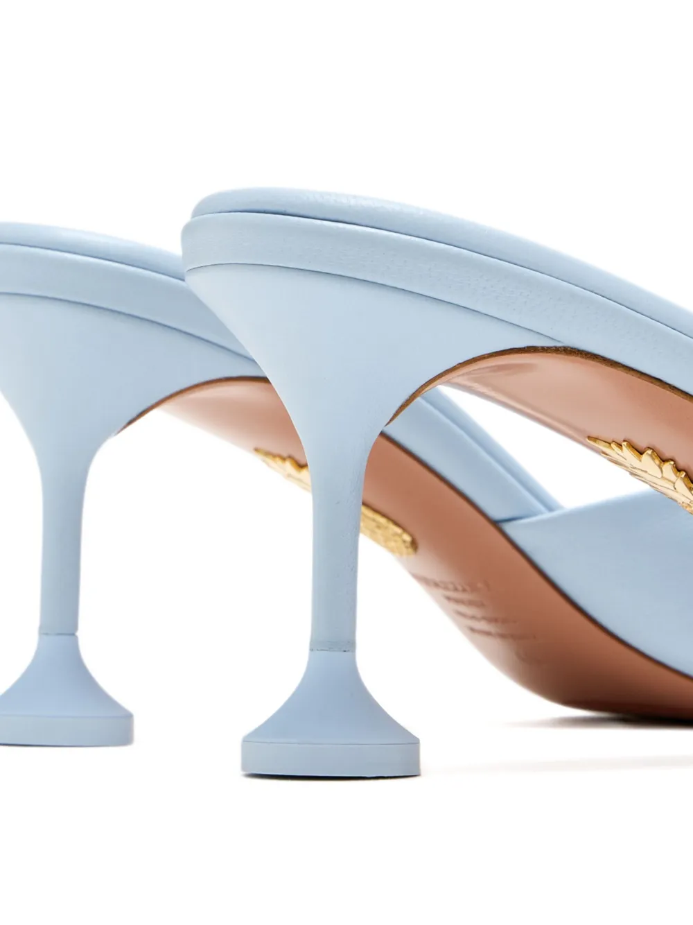 Aquazzura 65mm Bisous open-toe sculpted-heel sandals Blue