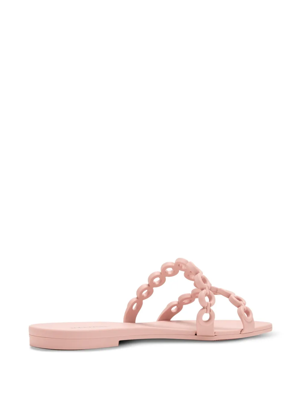 Aquazzura chain-link flat sandals Pink