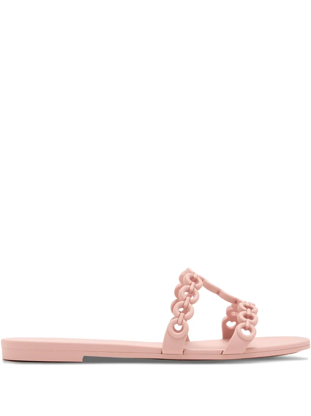 Aquazzura chain-link flat sandals Pink