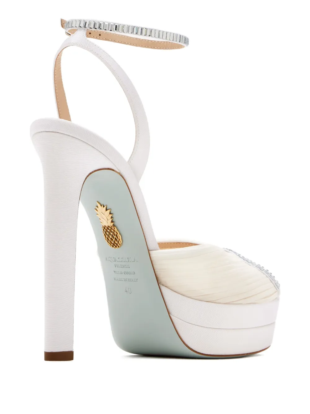 Aquazzura 130mm Be Mine sandals White