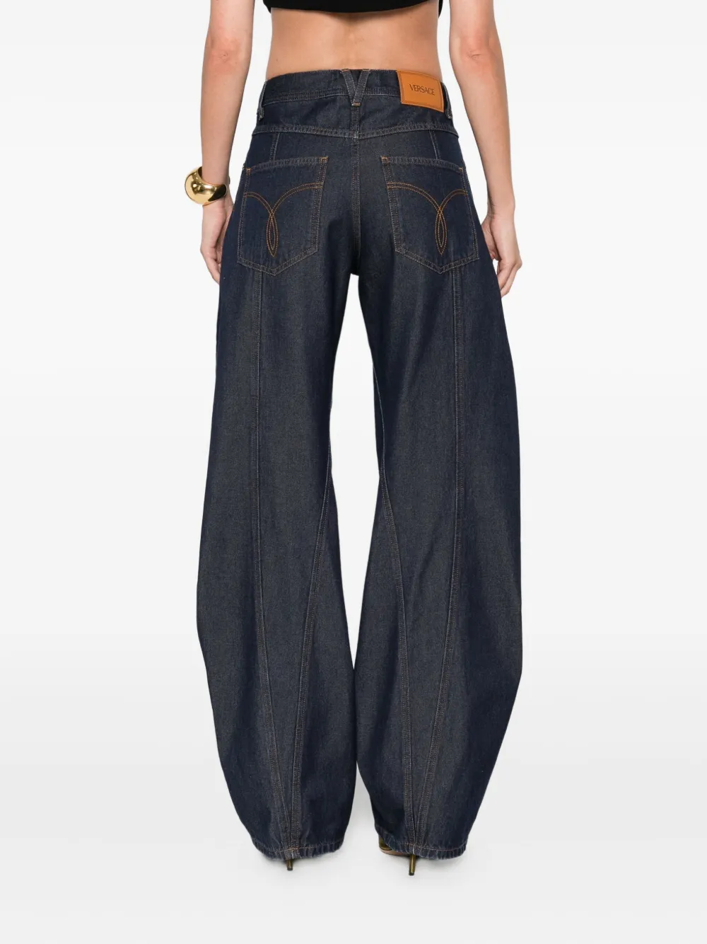 Versace boyfriend jeans Blauw