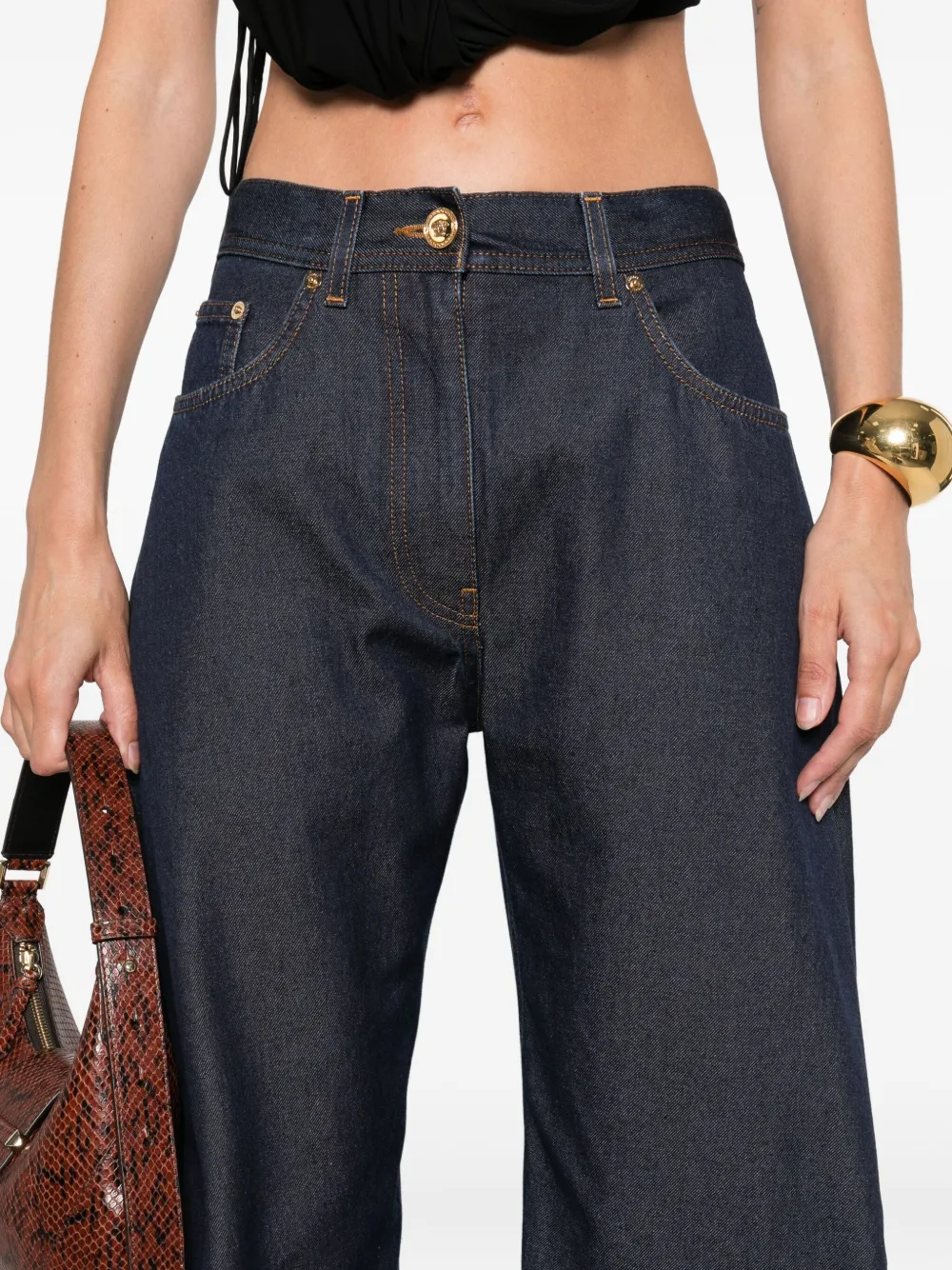 Versace boyfriend jeans Blauw