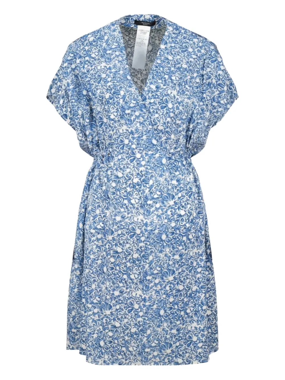 Weekend Max Mara floral silk mini dress Blauw