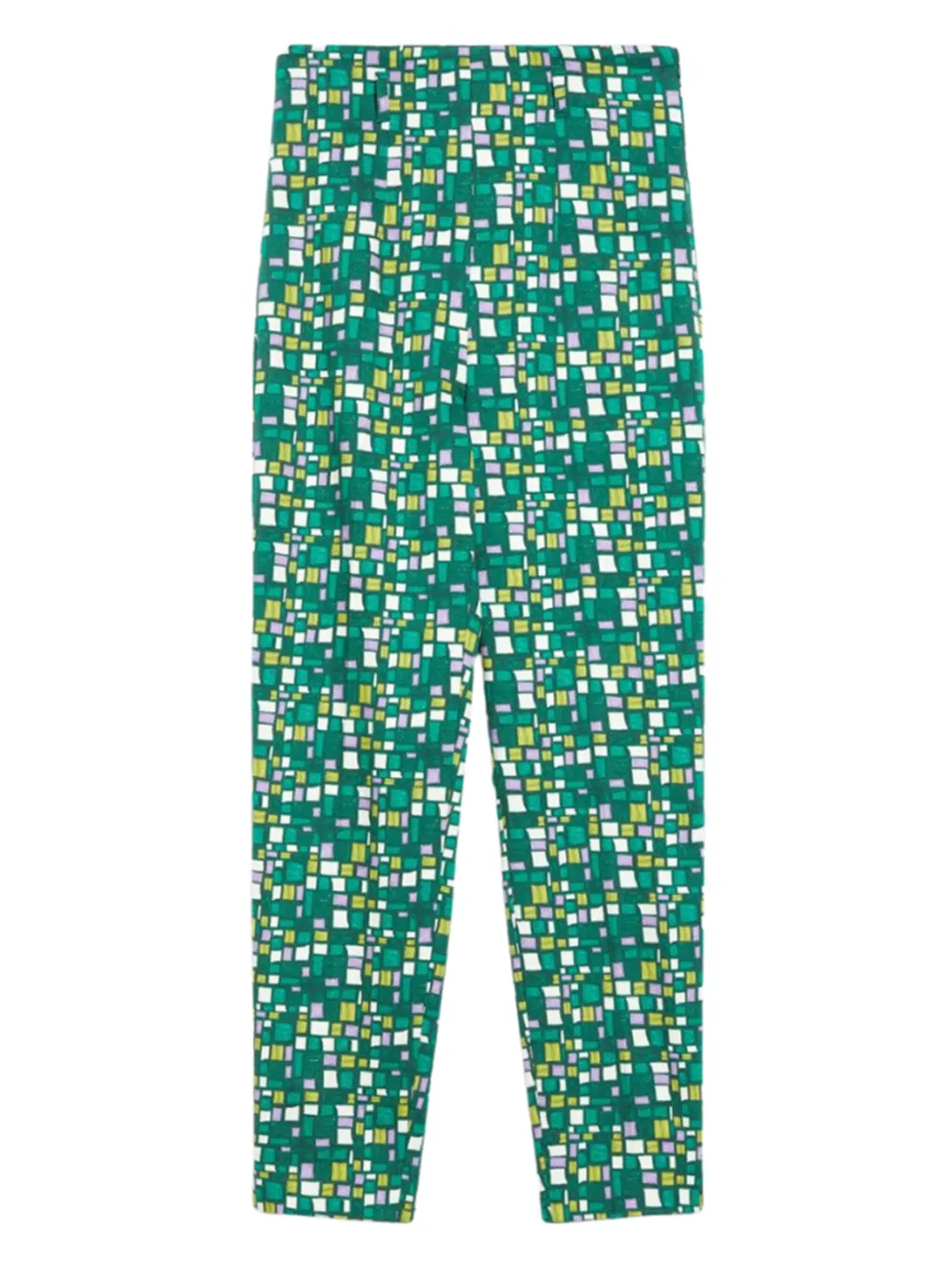 Weekend Max Mara geometric-print trousers Groen