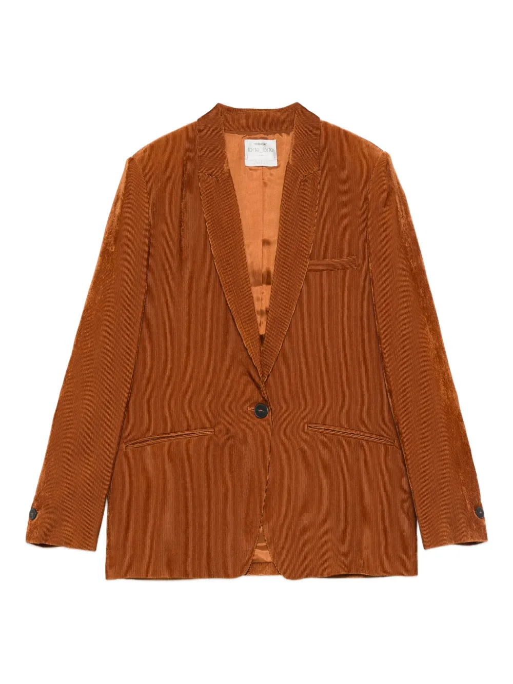 corduroy single-breasted blazer