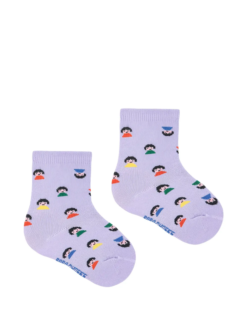 Bobo Choses Game Pawns striped socks (pack of two) - Paars