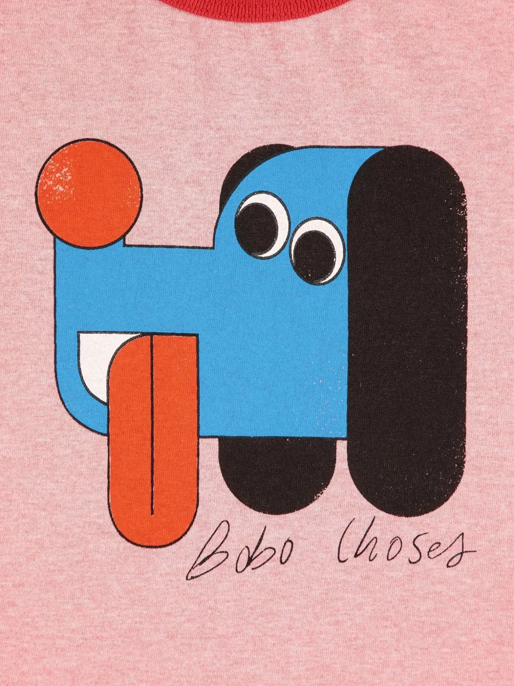 Bobo Choses Doggy Mate T-shirt Roze