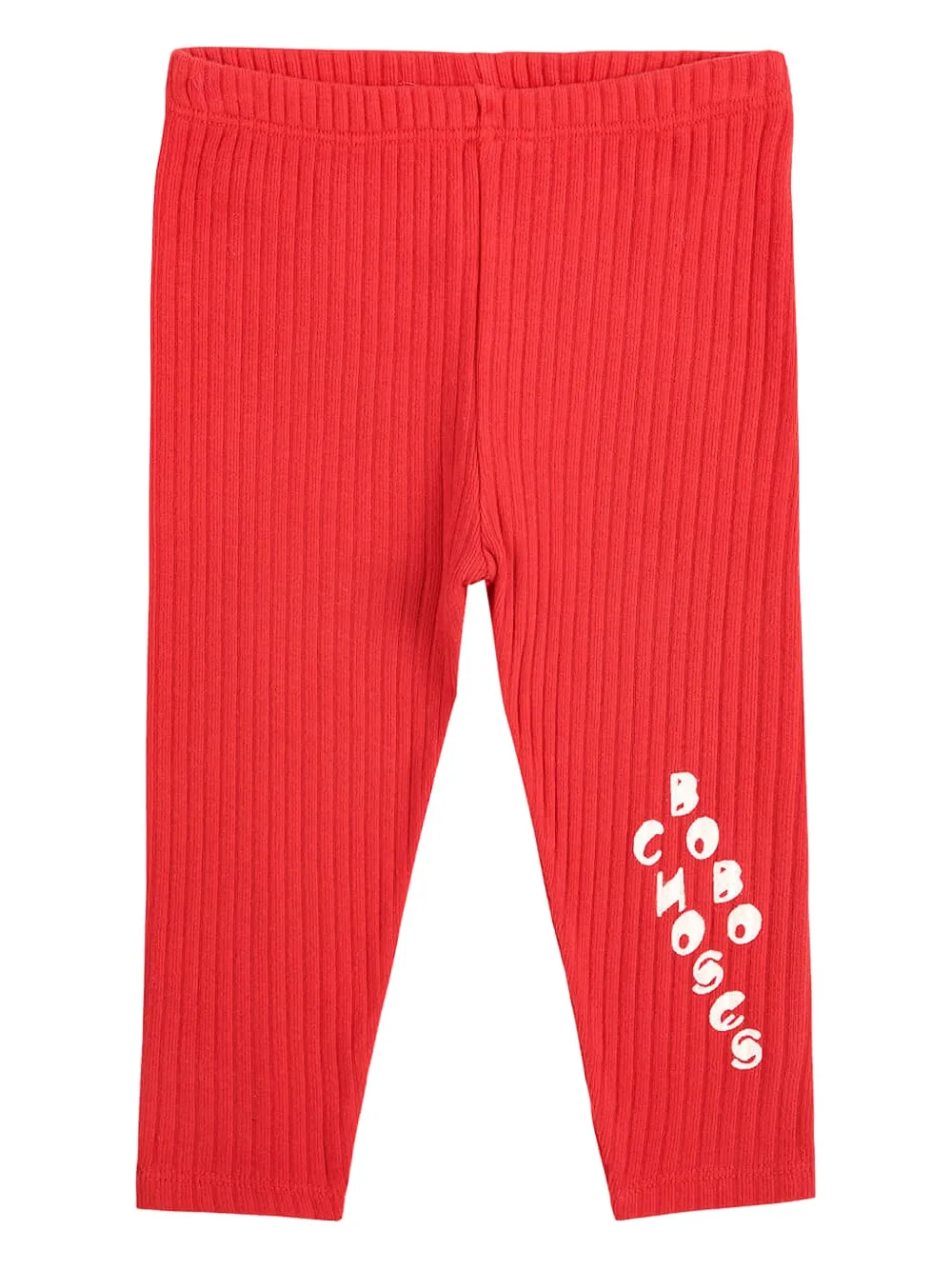 Bobo Choses ribbed logo-print leggings | Red | Image 1