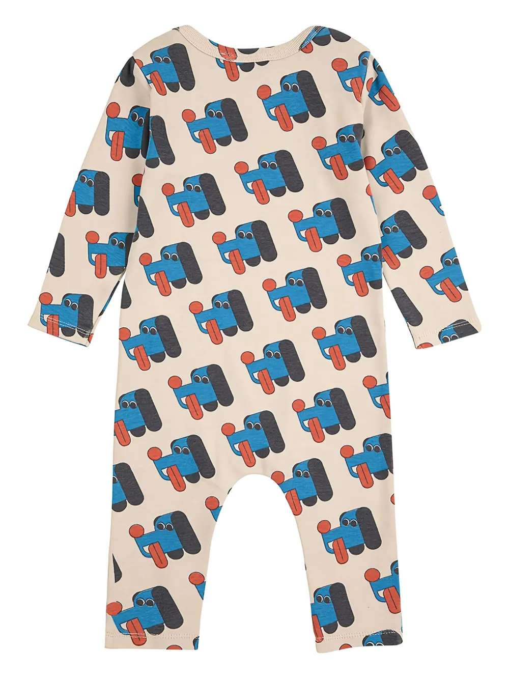 Bobo Choses Doggy Mate long-sleeve romper - Beige