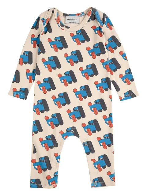 Bobo Choses Doggy Mate long-sleeve romper