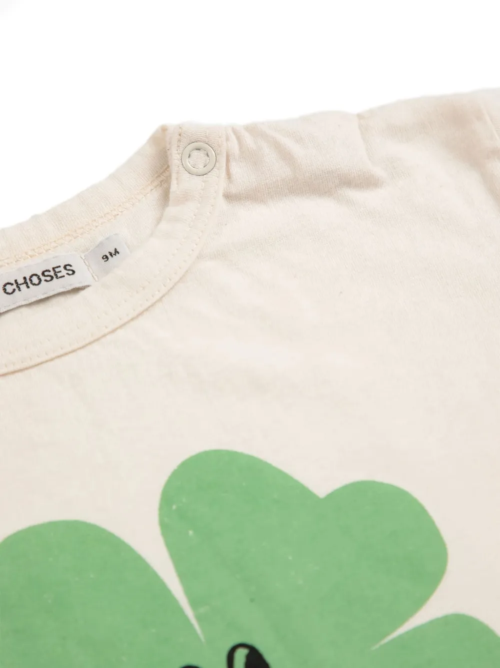 Bobo Choses Four-leaf Clover-print T-shirt In Neutral