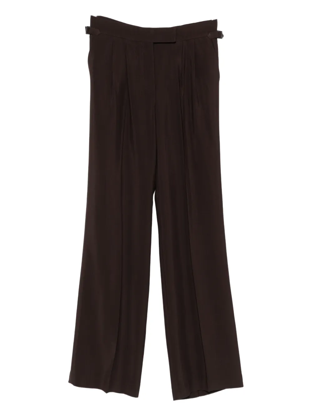 TOM FORD pleated side-adjusters trousers - Marrone