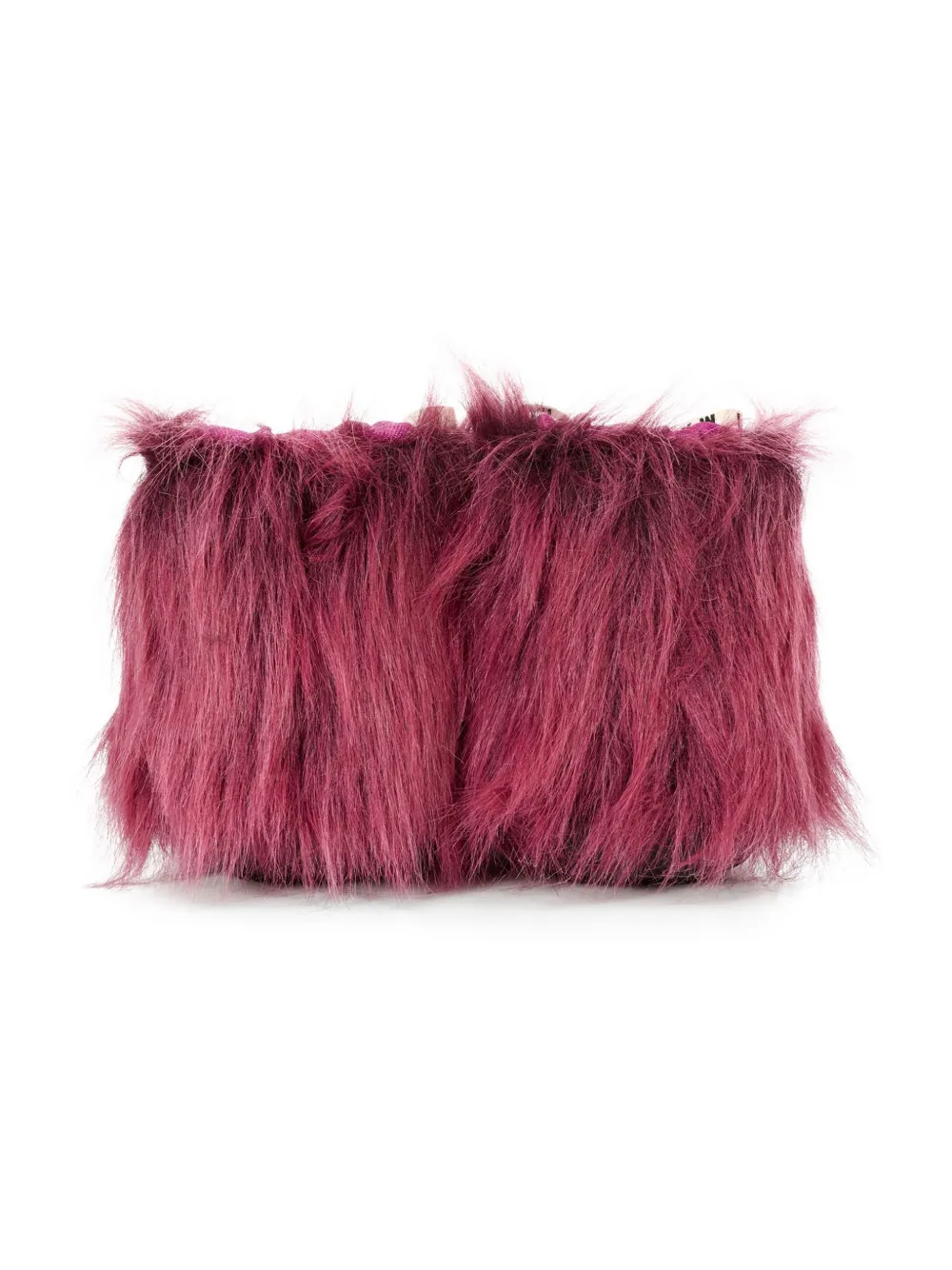 Marni Kids faux-fur lace-up boots Pink