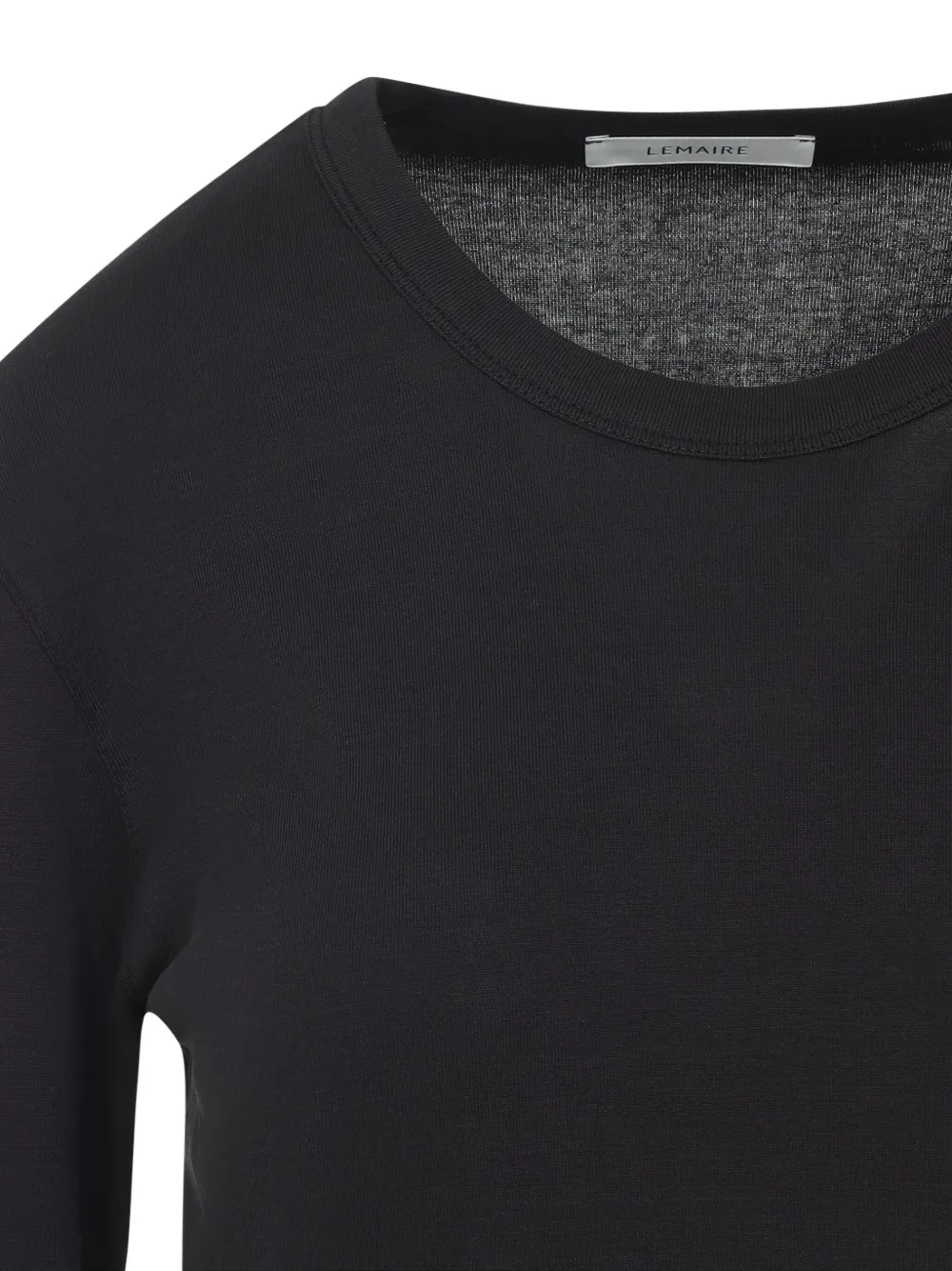 LEMAIRE ribbed crew-neck top Blauw