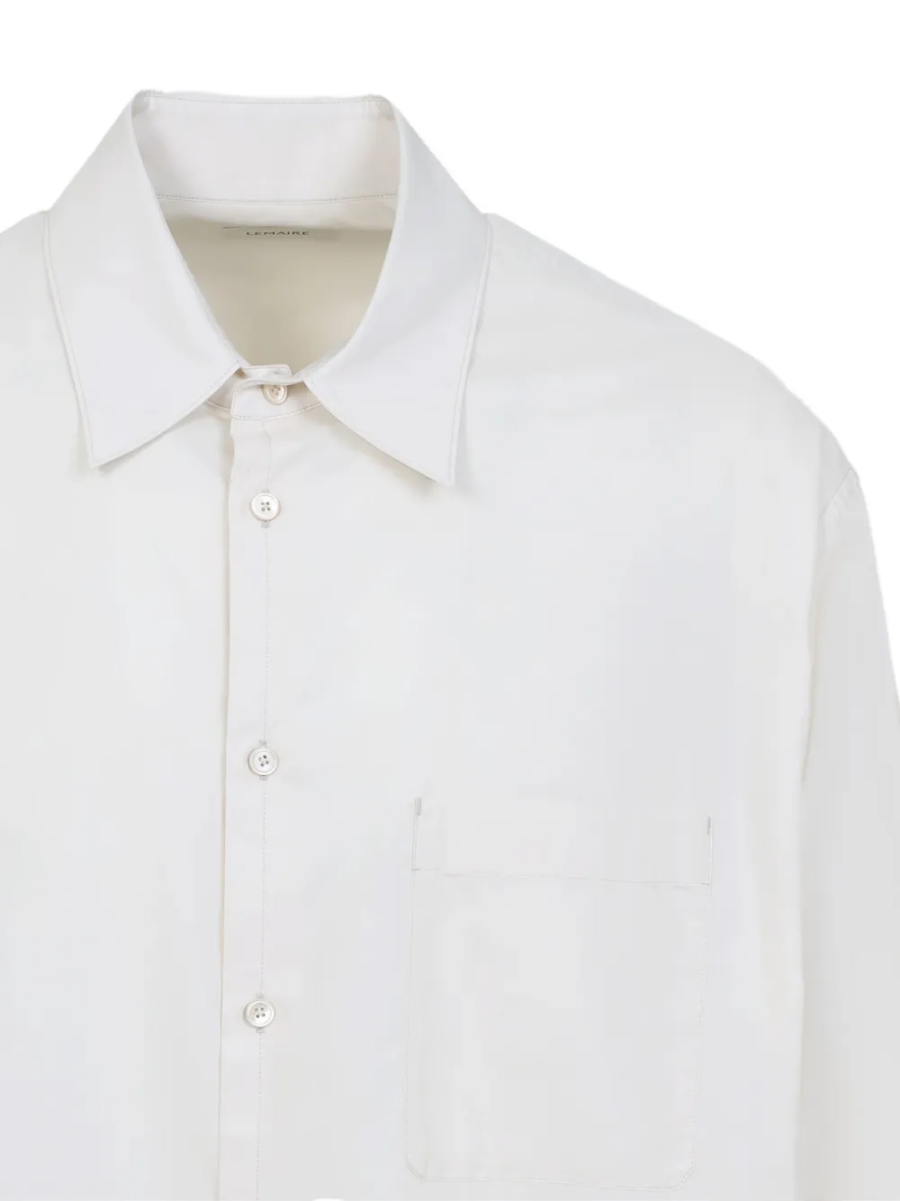 LEMAIRE long-sleeve pocket shirt Wit