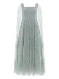 Needle & Thread Scatter Dot sequinned maxi dress - Green