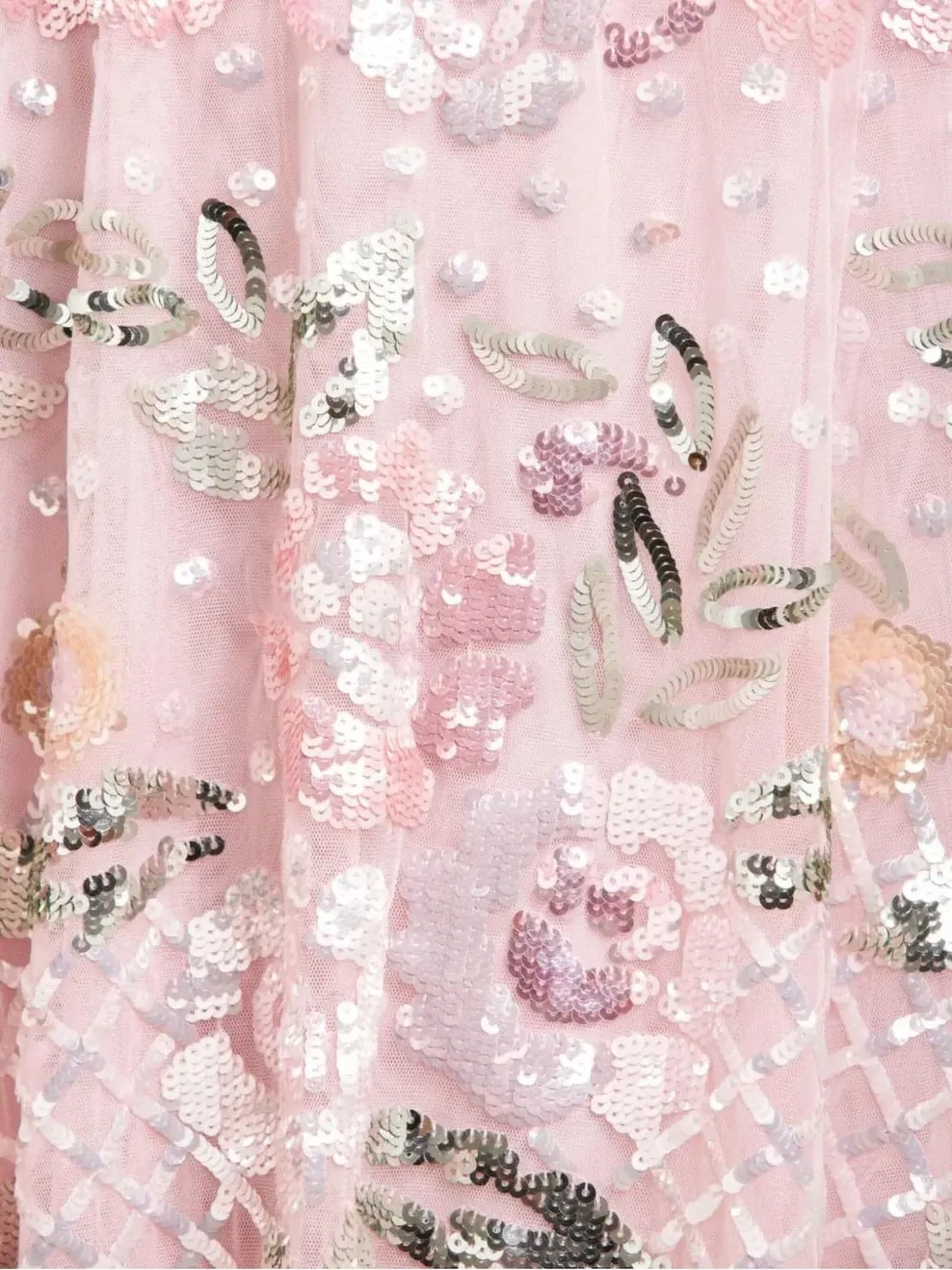Needle & Thread Rosalie Sequin-embellished Midi Dress In Pink