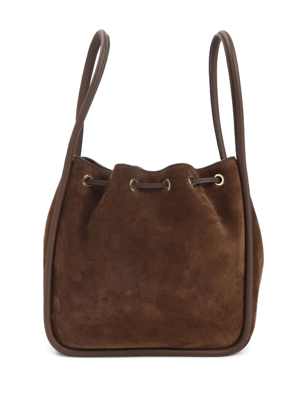 Prada small logo-plaque drawstring tote bag Bruin